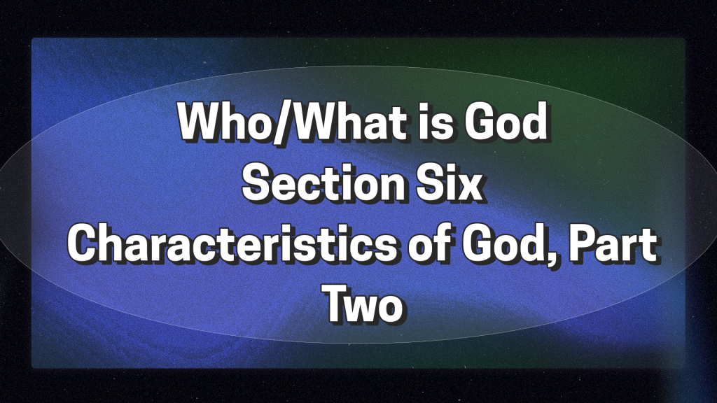 Who What is God # 23 Nov 28 2021